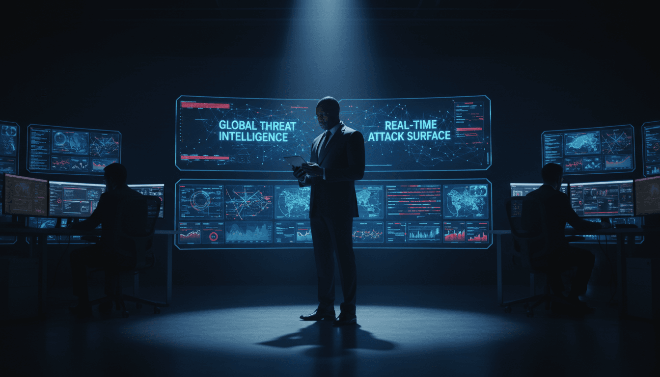 Cybersecurity expert monitoring critical infrastructure protection